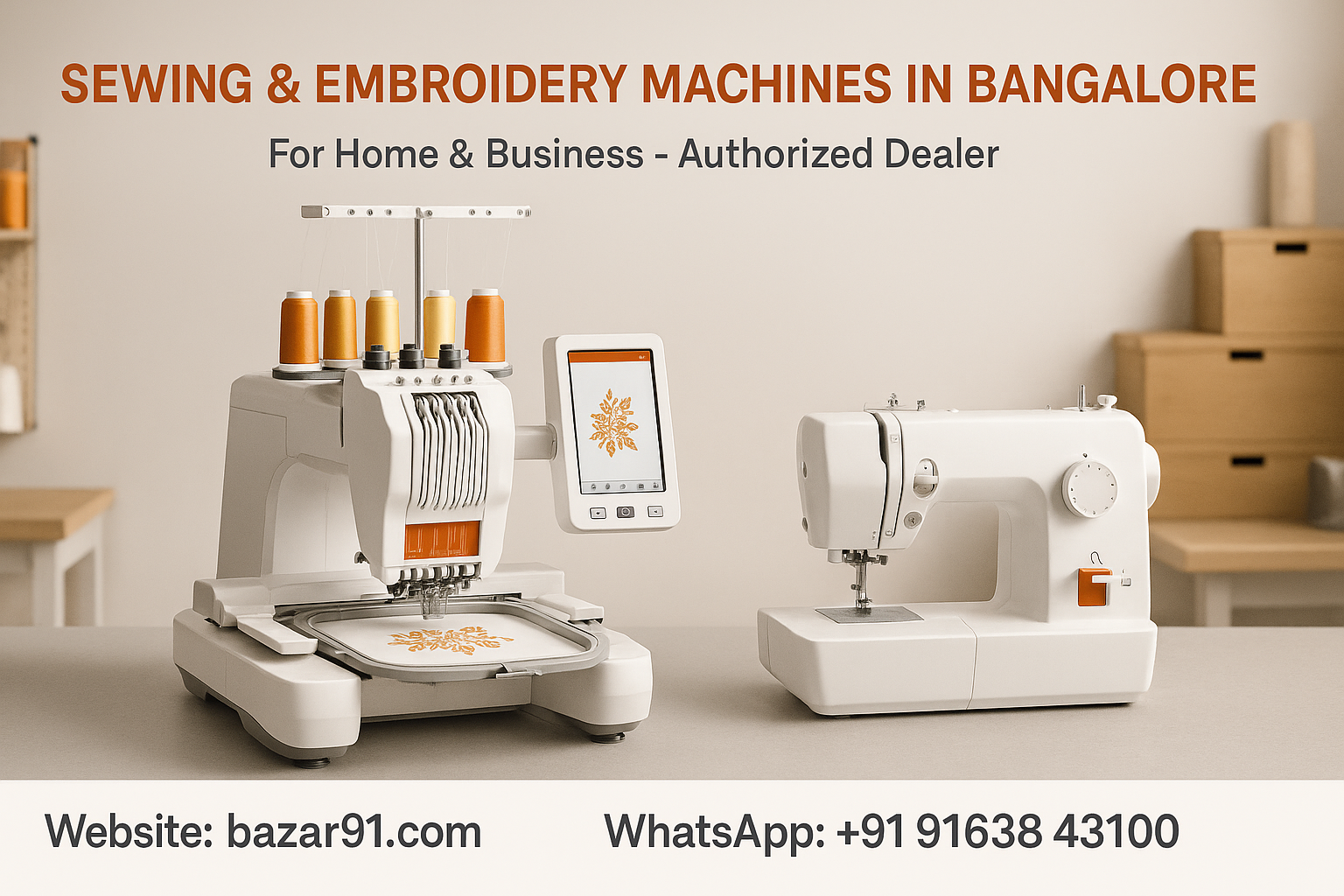 Buy Sewing & Embroidery Machines in Bangalore - Home & Business