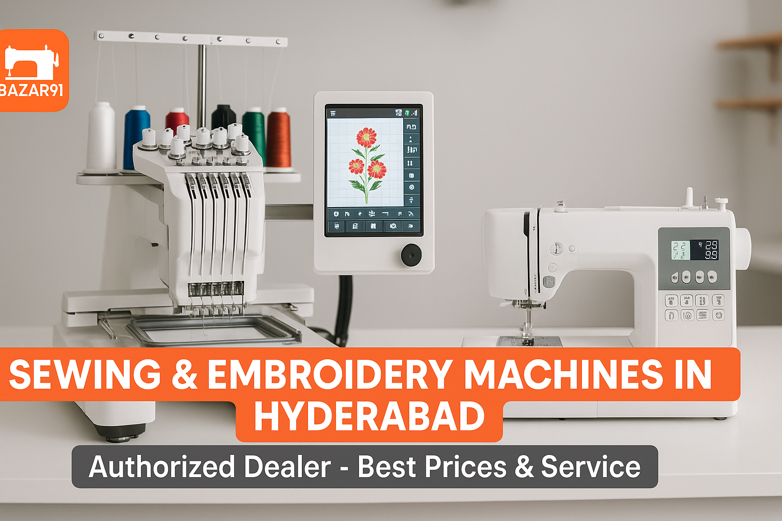 Buy Sewing & Embroidery Machines in Hyderabad - Best Dealer