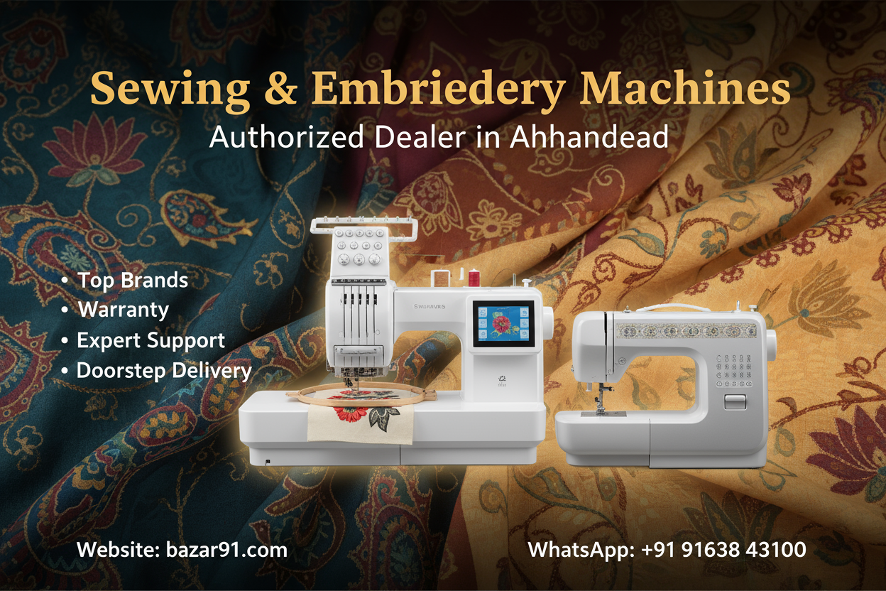 Buy Sewing & Embroidery Machine in Ahmedabad  Authorized dealer