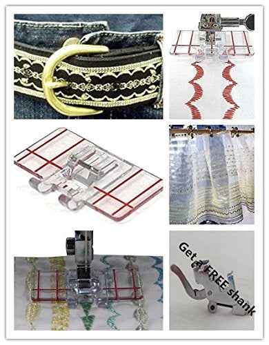sewing machine accessories transparent parallel sewing presser Foot For Janome brother juki singer and so on