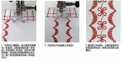 sewing machine accessories transparent parallel sewing presser Foot For Janome brother juki singer and so on