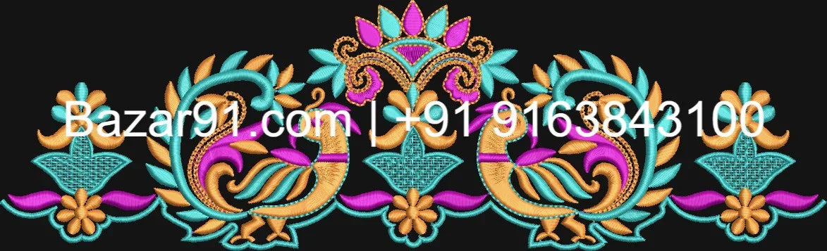 10 pcs Free Border Designs (DST Format )For Brother Ricoma HSW Fortever Melco SWF All Type Computerized Embroidery Machines - Bazar91