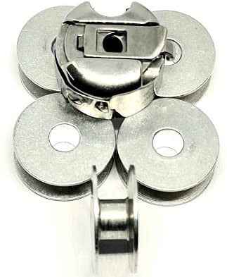 HAYA Bobbin case with Alumunium Bobbins for Industrial Sewing machines Compatible jack Juki Zoje Brother Power Direct drive