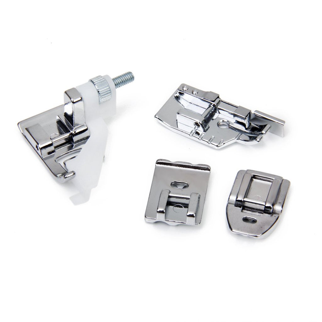 Imported 32 Sewing Machine Presser Foot Kit fit for Brother Singer Janome (Silver) - Bazar91