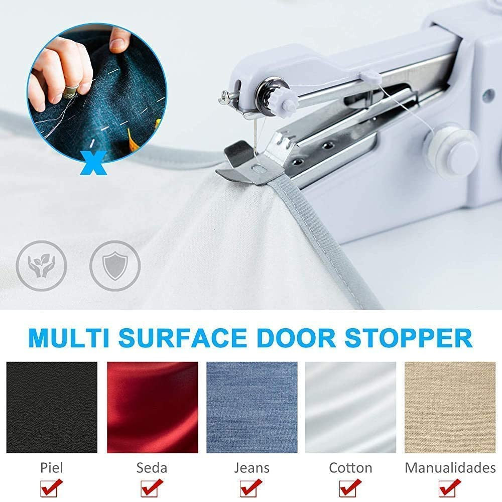 P M H Handy Sewing/Stitch Handheld Cordless Portable White Sewing Machine for Home Tailoring,