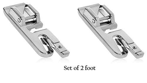 Steel Pico Snap-on Foot for All Automatic Sewing Machines 2 Pieces (Singer/Usha/Brother/Rajesh)