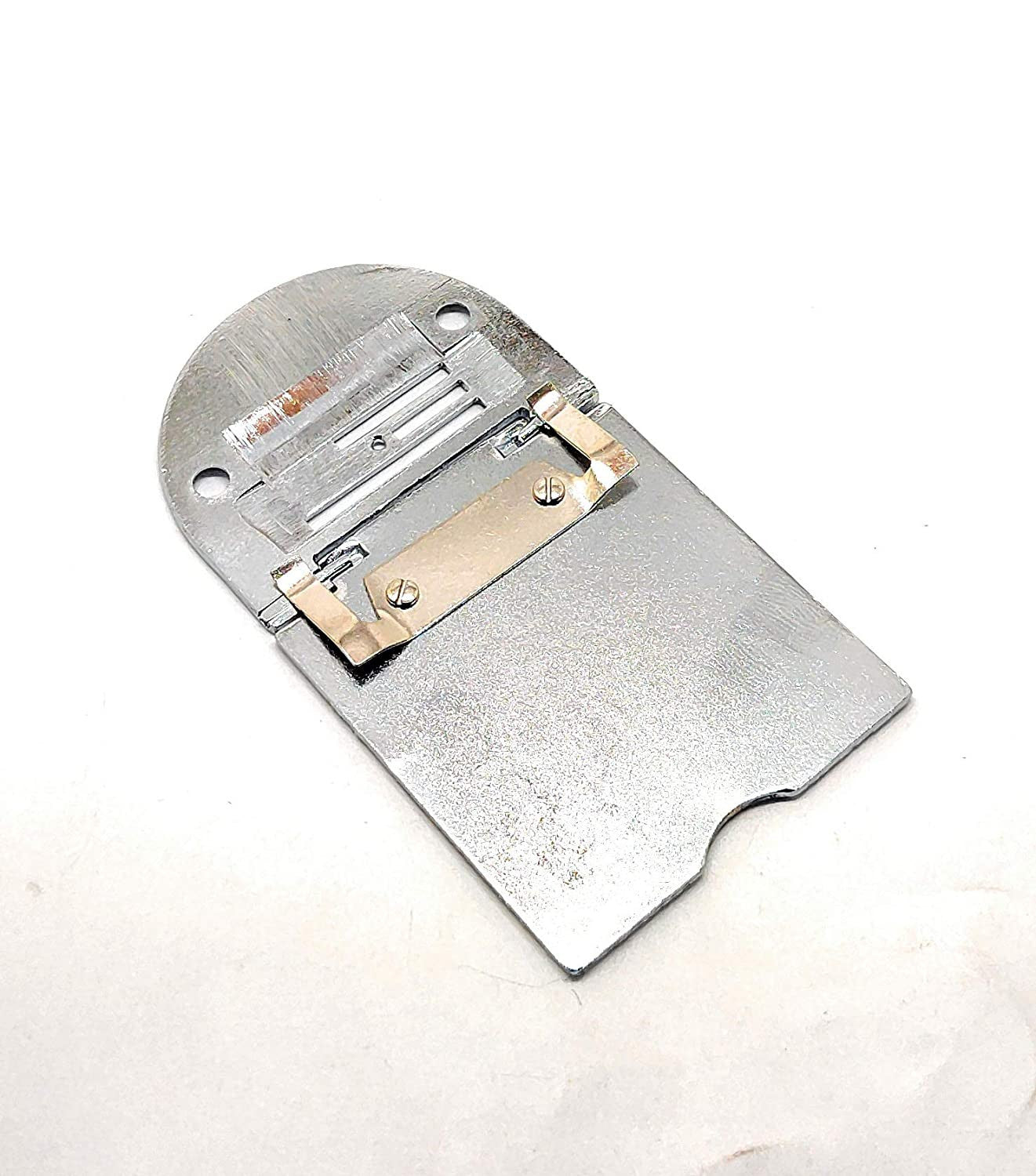 Folding Slide Needle Plate for Domestic Sewing Machines