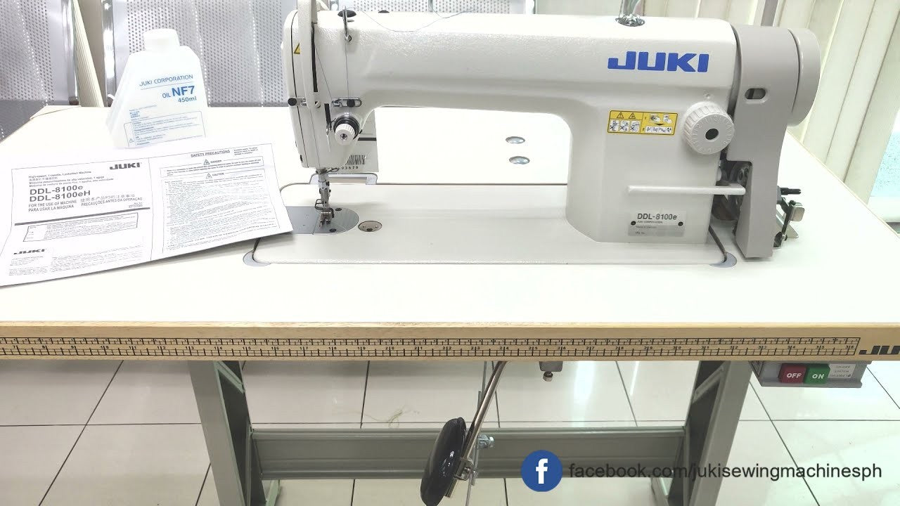 Juki DDL 8100EB Single Needle Lockstitch With Jin Motor Complete set Sewing Machine