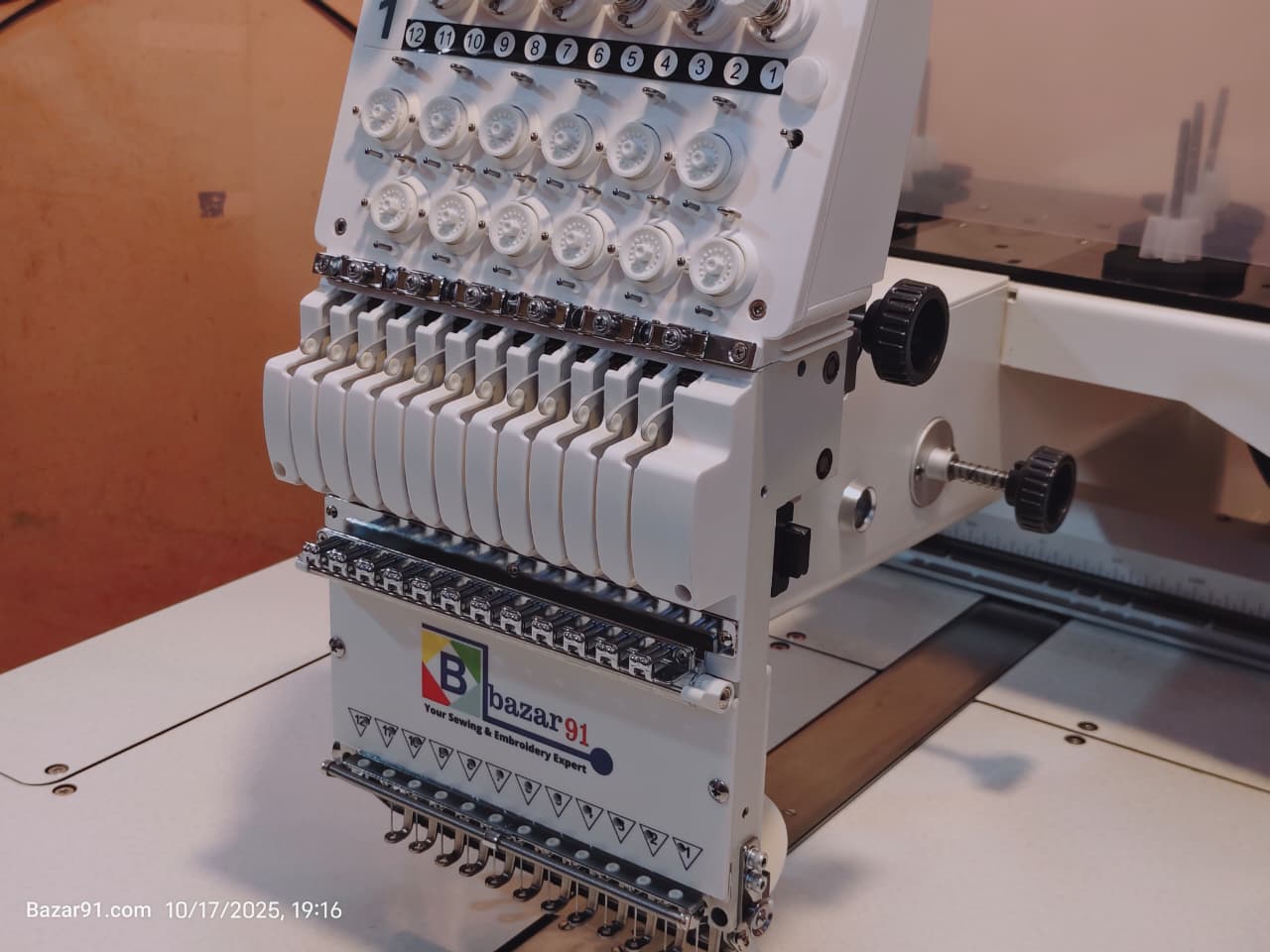 Bazar91 2032 Single Head 12 Needle Computerized Embroidery Machine 500 mm/800 mm