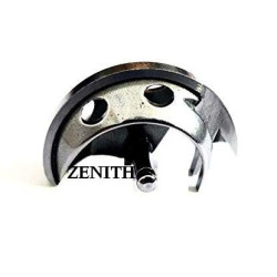 Zenith Shuttle Bobbin Case and Plastic Bobbins Combo for Domestic Household Automatic Sewing Machines (Steel and White)