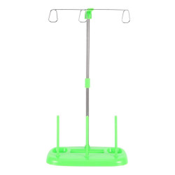Cones Spool Stand, 3 Cones Embroidery Thread Holder Spool Stand for Household Sewing Machine, Sewing Machine Parts(Green)