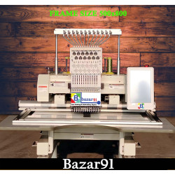 Bazar91 Single Head 12 Needle Computerized Embroidery Machine 500 mm/1200 mm