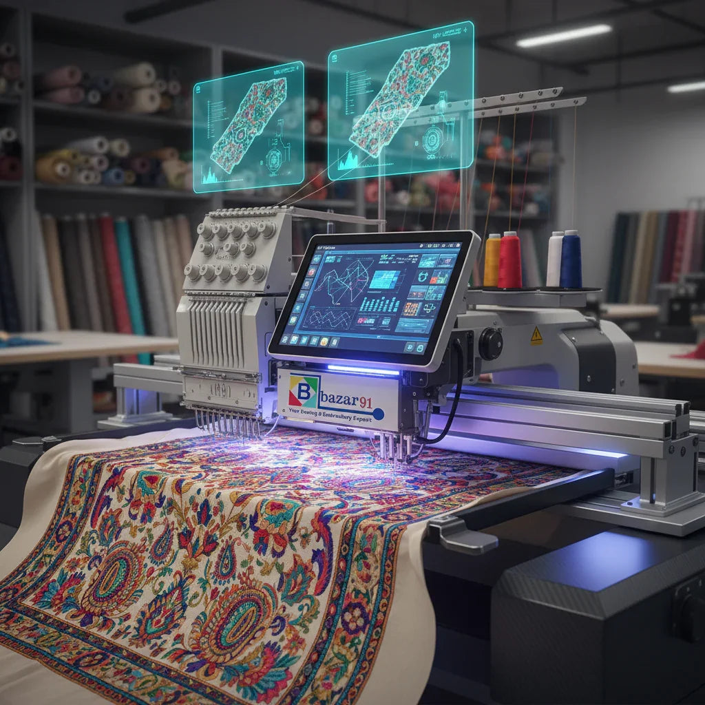 AI Revolution in Embroidery & Garments Business: Bazar91's Vision for India's Textile Future 2025 - Bazar91
