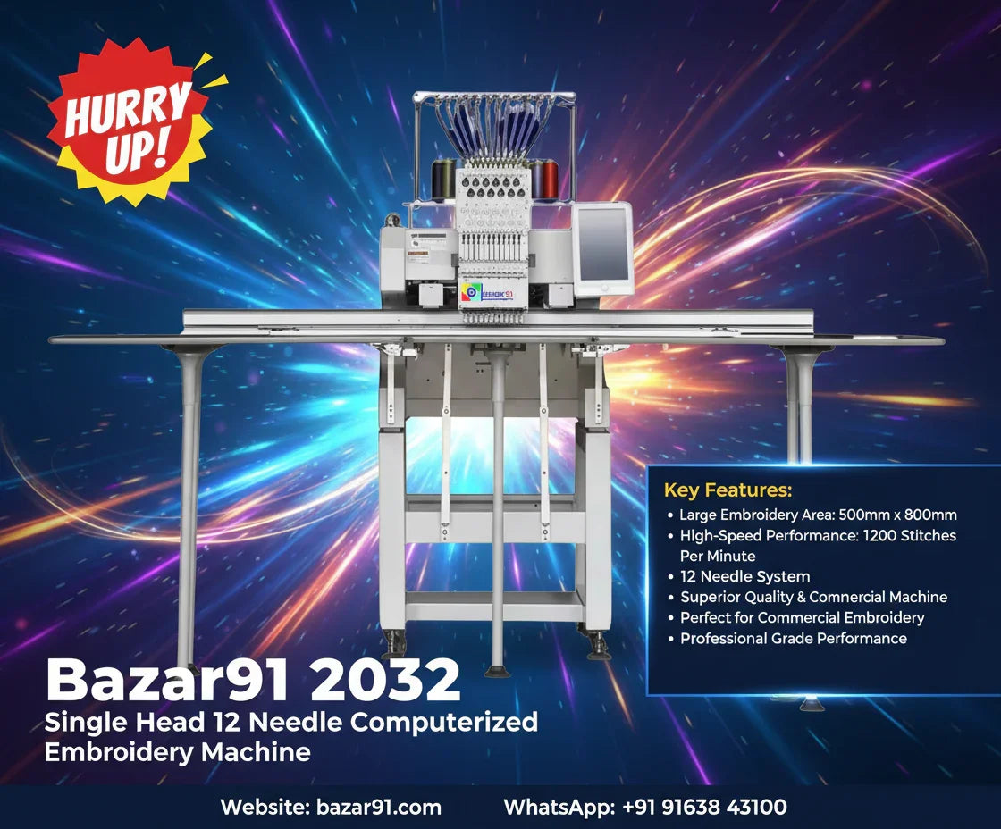 Kerala's No.1 Best Embroidery Machine Authorized Partner & Dealer | Bazar91 - Bazar91
