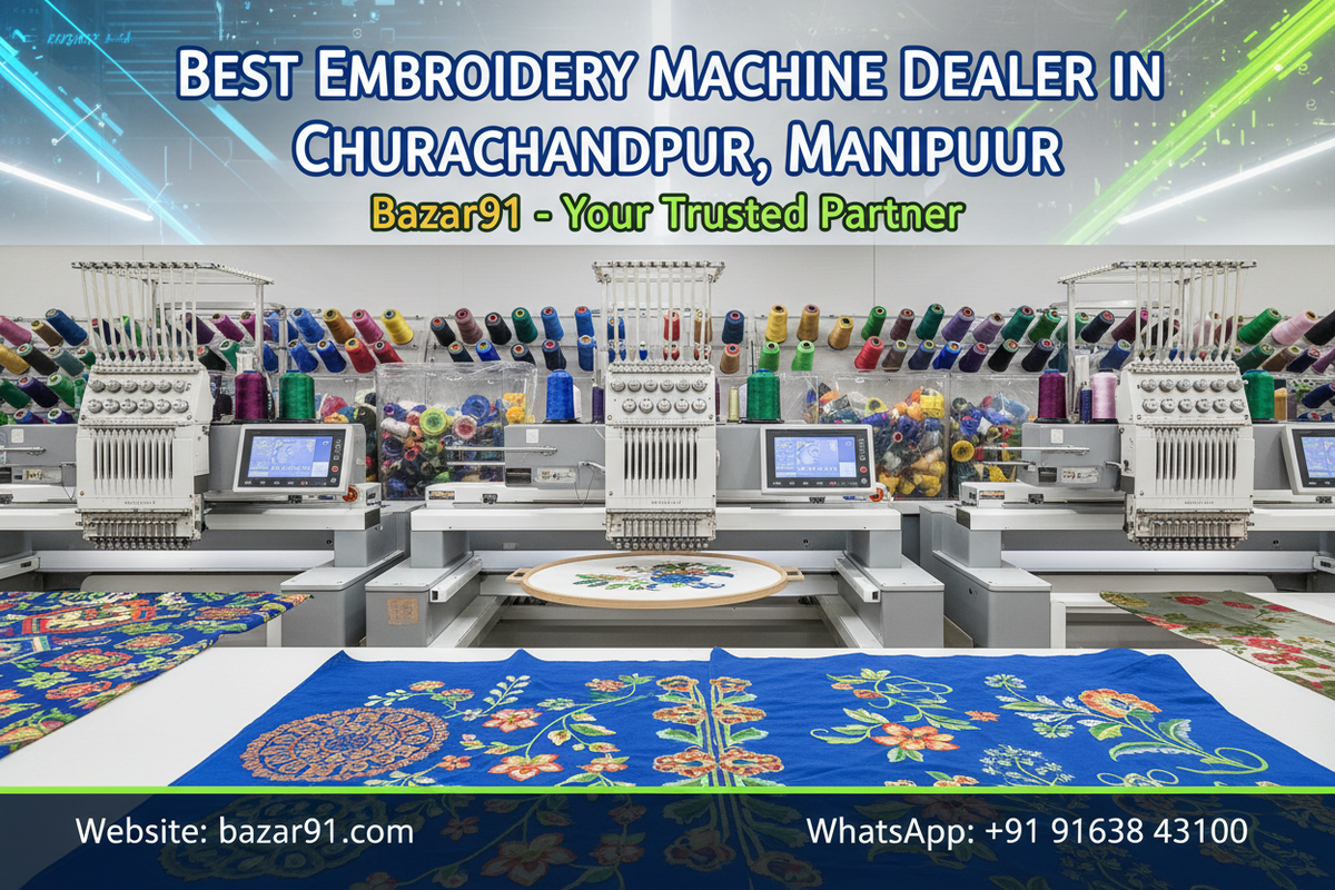 Best Embroidery Machine Dealer, Wholesaler & Online Seller in Manipur Churachandpur | Bazar91.