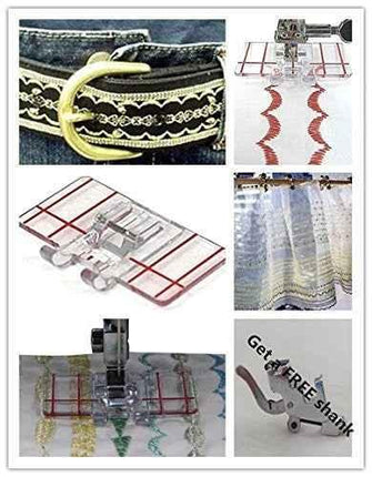 sewing machine accessories transparent parallel sewing presser Foot For Janome brother juki singer and so on