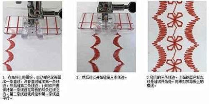 sewing machine accessories transparent parallel sewing presser Foot For Janome brother juki singer and so on