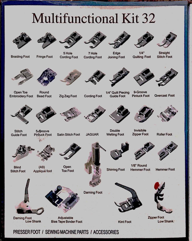 Presser foot box 32 Sets