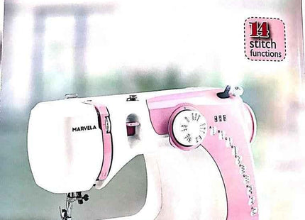 Usha Janome Marvela Pink With darning Plate