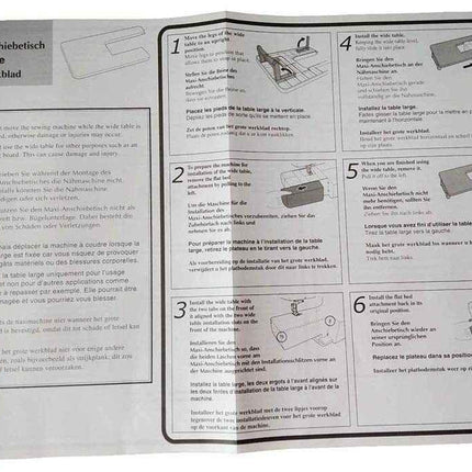 Wide Extension Table for Brother GS2700 GS3700 GS2750 LX27NT GS Series