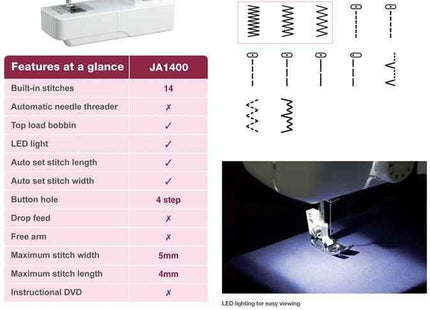 Brother Sewing Machine JA 1400