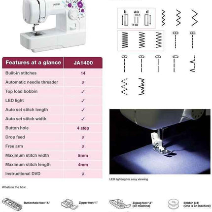 Brother Sewing Machine JA 1400