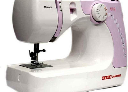 Usha Janome Marvela Pink With darning Plate
