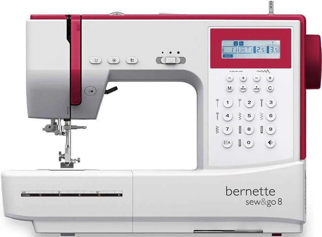 Bernette sew and go 8 computerised sewing machine inbuild 197 stitches