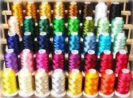 Branded Embroidery Thread Rill High Quality 50 Pices Mix Colur