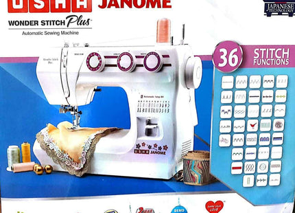 Usha Janome Wonder Stitch Plus With Hard Cover And More Advanced Features