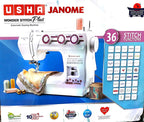 Usha Janome Wonder Stitch Plus With Hard Cover And More Advanced Features