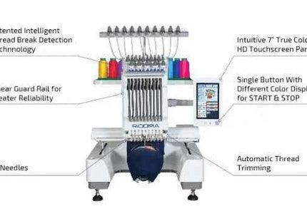 Ricoma EM 1010  Single Head Computerized Embroidery Machine