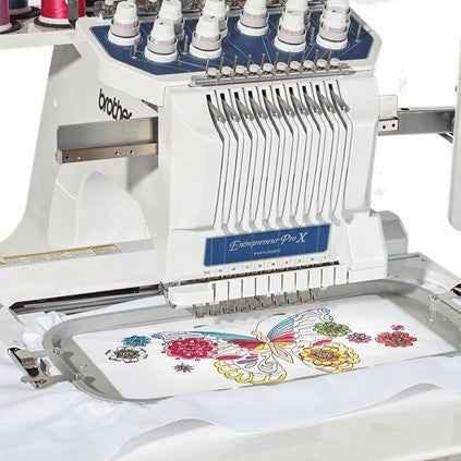 Brother PR1055X Single Head 10 Needle Embroidery Machine