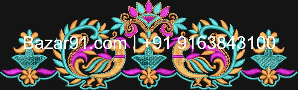 10 pcs Free Border Designs (DST Format )For Brother Ricoma HSW Fortever Melco SWF All Type Computerized Embroidery Machines - Bazar91