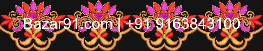 10 pcs Free Border Designs (DST Format )For Brother Ricoma HSW Fortever Melco SWF All Type Computerized Embroidery Machines - Bazar91