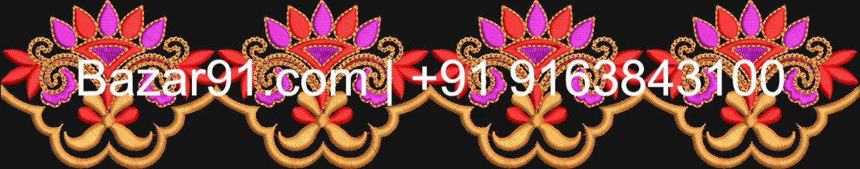 10 pcs Free Border Designs  (DST Format )For Brother Ricoma HSW Fortever Melco SWF All Type Computerized Embroidery Machines