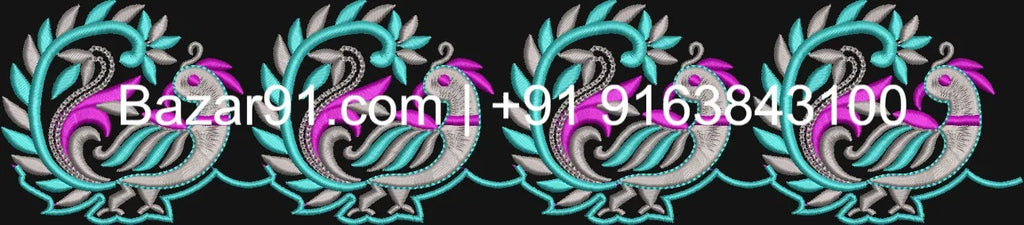 10 pcs Free Border Designs (DST Format )For Brother Ricoma HSW Fortever Melco SWF All Type Computerized Embroidery Machines - Bazar91