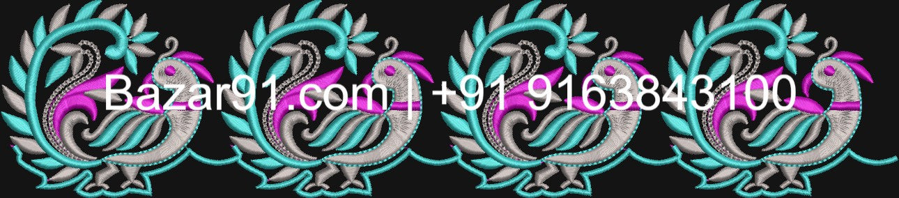 10 pcs Free Border Designs  (DST Format )For Brother Ricoma HSW Fortever Melco SWF All Type Computerized Embroidery Machines
