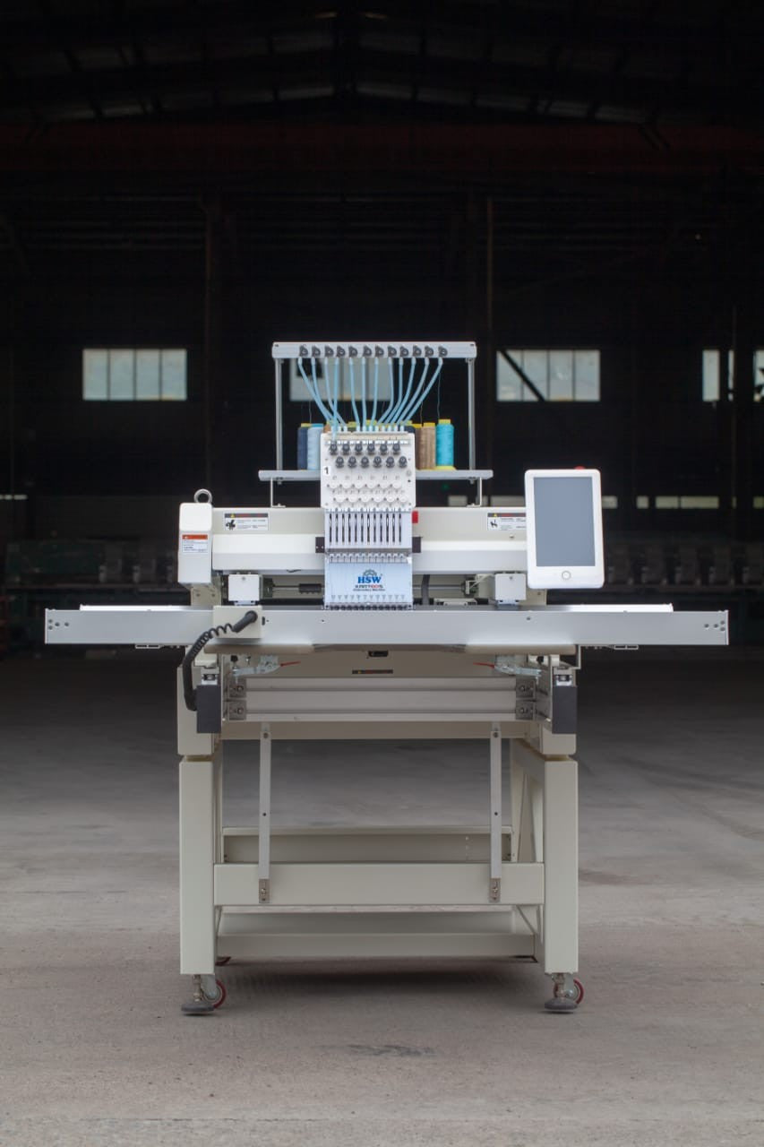 HSW 3248 Single Head Embroidery Machine  Bigger frame area 32x48 inches (800x1200mm)