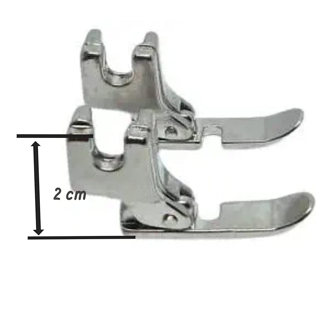 DevCart Zipper Pressure Foot Sewing Machine Piping Pressure Foot Single for Home Sewing Machine, Left and Right P36N P36LN