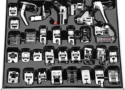 Home Professional Sewing Machine Presser Feet Kit (Set Of 32 Silver)