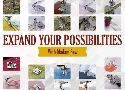 Home Professional Sewing Machine Presser Feet Kit (Set Of 32 Silver)