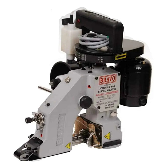 Bravo Bag Closer Machine Single Needle with Pump(Standard,White)