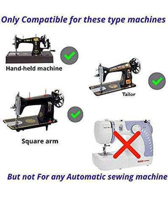 Sewing Machine Handle for Any Handheld Brand Sewing Machine (USHA, Singer, Merritt, LUXMI, Pooja, Rita) Black by A.B. Sales