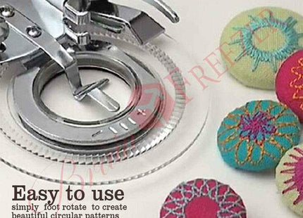 Brain Freezer Sewing Machines Embroidery Foot Compatible with Butterfly Brother Singer Janome Juki