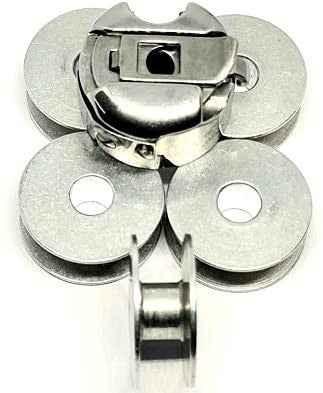 HAYA Bobbin case with Alumunium Bobbins for Industrial Sewing machines Compatible jack Juki Zoje Brother Power Direct drive