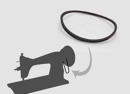 Sewing Machine Belt for Domestic Sewing Machine Motor Universal (Black) - 2pcs Parts