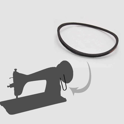 Sewing Machine Belt for Domestic Sewing Machine Motor Universal (Black) - 2pcs Parts