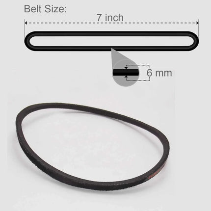 Sewing Machine Belt for Domestic Sewing Machine Motor Universal (Black) - 2pcs Parts