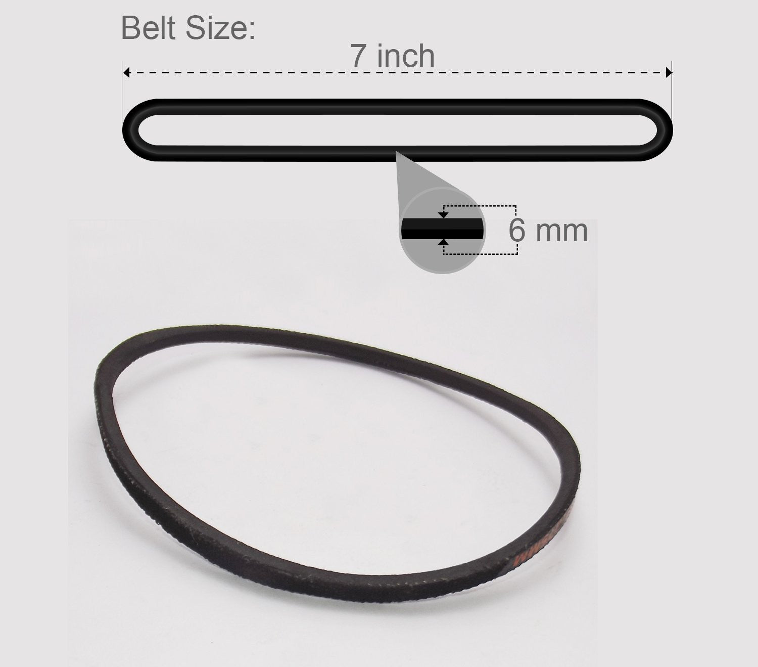 Sewing Machine Belt for Domestic Sewing Machine Motor Universal (Black) - 2pcs Parts